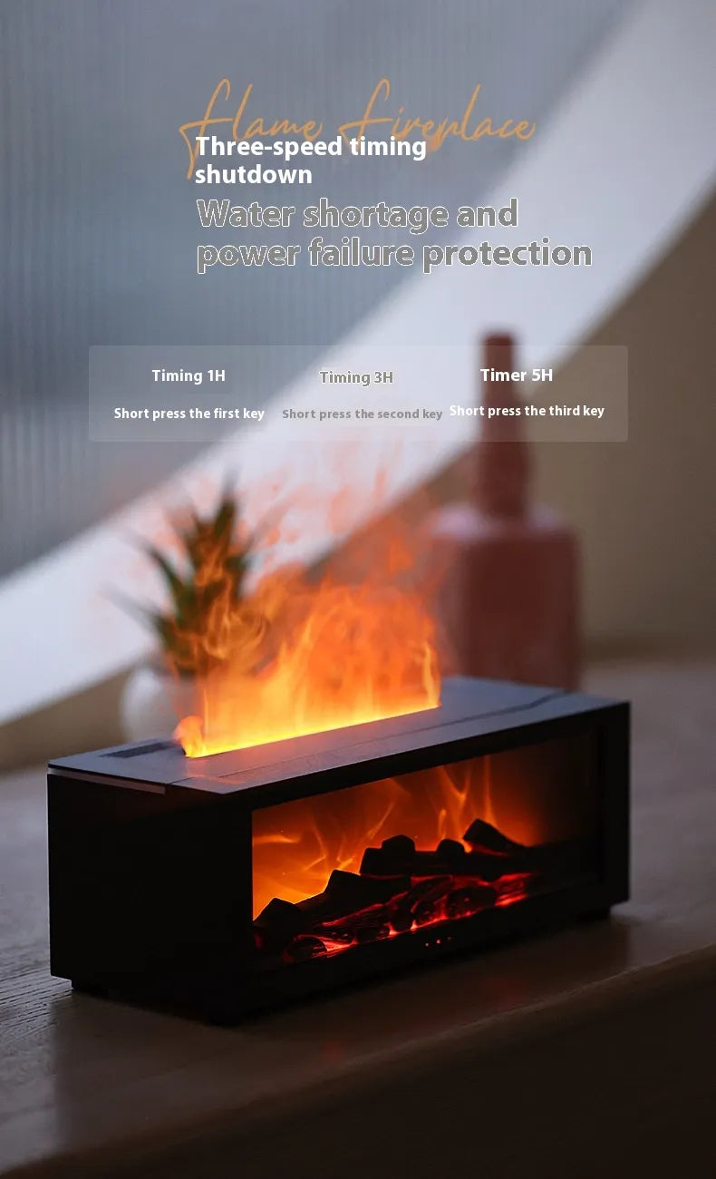 New Flame Aromatherapy Diffuser 3D Flame Humidifier